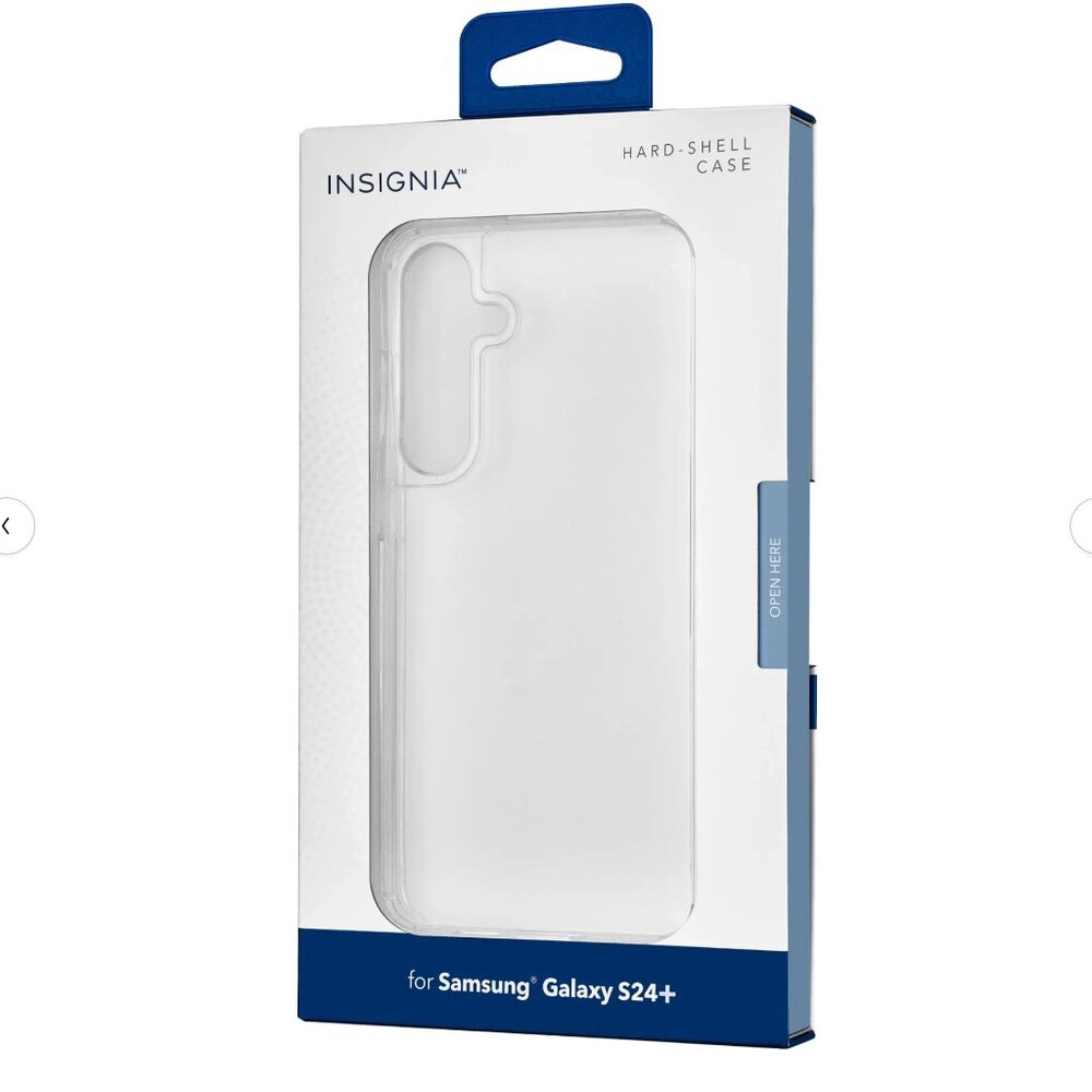 NEW Samsung Galaxy S24+ Hard-Shell Case, Clear, by Insignia, NWT
